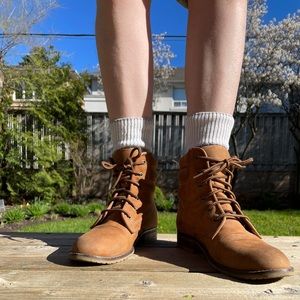 Lace up booties